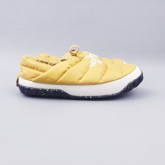 The North Face Women Nuptse mule 550 down feather Yellow Size 7 - Picture 5 of 12